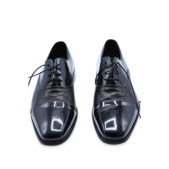 Hugo Boss Men's Black Lace Up Dress Shoes - Used - Size 11